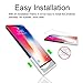 iPhone X Screen Protector, Kolpop iPhone X Front Back Tempered Glass Screen Protector, Anti-Fingerprint Case Friendly Anti-Scrath Slim HD Clear Glass Screen Protector Film For iPhone X/10 (4 Pack)