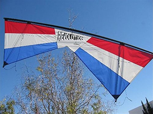 Revolution EXP Quad Line Stunt Kite Red White Blue Made in the USA