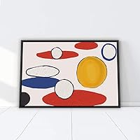 Framed Canvas Wall Art Colorful Geometric Canvas Prints Home Artwork Decoration for Living Room,Bedroom - 16x24 inches