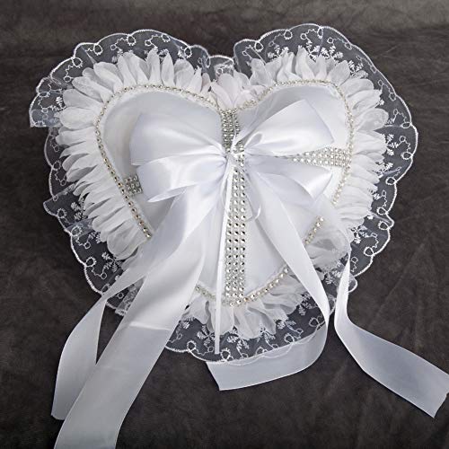 True Love Gift Heart Shaped Fantasy Wedding Ring Pillow Import