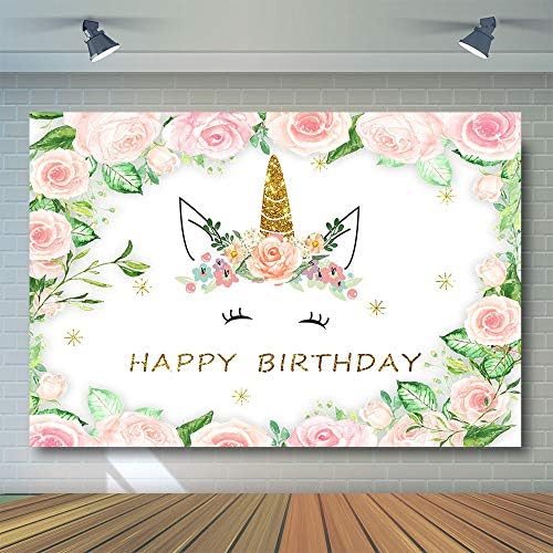 COMOPHOTO Unicorn Backdrop for Birthday Party Decorations Photo Background Newborns Backdrop for Pictures