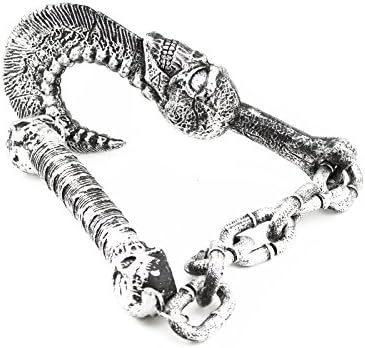 Deco4Fun Fake Gray Plastic Hook Sickle with Chain Flail Weapon Costume Accessory