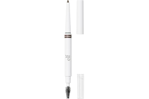 e.l.f. Instant Lift Waterproof Eyebrow Pencil, Dual-Ended with Precision Tip & Spoolie, Smudge-Resistant Formula for Natural,