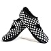 Nufoot Women's Mary Jane Slipper Black/White Polka Dots Large
