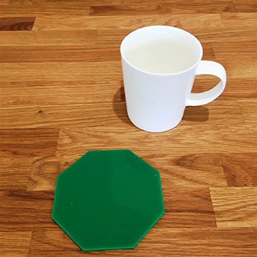 Super Cool Creations Coasters - Octagonal - Green - 8 Set