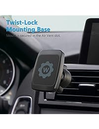 WizGear - Soporte magnético para coche para teléfonos móviles con tecnología Fast Swift-snap