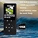 FecPecu Portable 8GB MP3 Player, Expandable Up To 64GB, Black