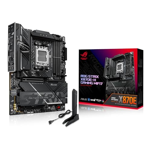 Asus ROG STRIX X870E-H GAMING WIFI7 Placa Mãe AM5 DDR5 USB 4