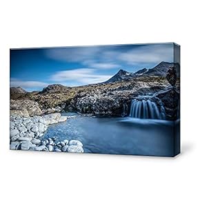 Canvas Wall Art for Living Room,Bedroom Home Artwork Paintings Waterfall Landscape Ready to Hang - 12x18 inches