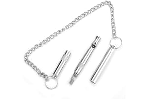 Silent Dog Whistle, Adjustable Pitch Ultrasonic Whistle for Barking Control - Professional Training Whistle for Dogs, Small M