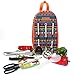 8 Piece Portable Camping Kitchen Utensils Set Outdoor Hiking Backpack Bbq Cooking Kitchenware Cookware Cutting Board, Rice Paddle, Tongs, Scissors, Knife