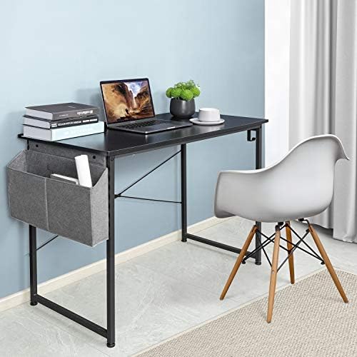 39'' Small black Computer Desk Home Office
