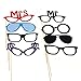 Pixnor 33-piece DIY Funny Photo Booth Prop Kit, Including Mustaches, Glasses, Ties, Bows Hats, Lips, and More, for Parties, Funny Photos, Etc.
