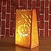Tinksky Halloween Paper Candle Luminary Bag Bat Pumpkin Carved Tea Light Holder Bag for Happy Halloween Decoration 12pack
