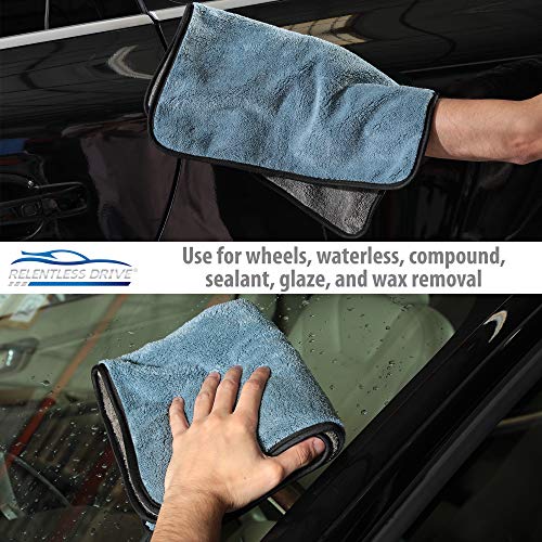 Microfiber Towels for Cars 15” x 17” (GSM 600 3 Pack) Lint and Scratch Free Car Drying Towel
