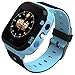 Enow Kids Smart Watch, LBS Tracker for Boys Girls with SOS Call Camera Flashlight Alarm Activity 1.44'' Touch Screen SIM Card Slot Electronic Smartwatch for Android/iOS (Blue)