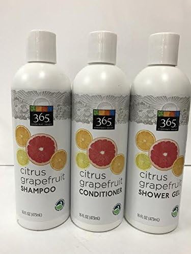365 Everyday Value Citrus Grapefruit Shampoo, Conditioner and Shower Gel