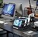 Charging Station USB Dock, Mobile Multi Port Supercharged Fast Charging iPhone, iPad, iWatch, Samsung, Tablets, Kindles and all your other devices Plus FREE Bonus - SIX Charging Cables! (Black)