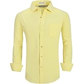 Alex Vando Mens Dress Shirt Wrinkle Free Regular Fit 4-Way Stretch Button Down Shirts