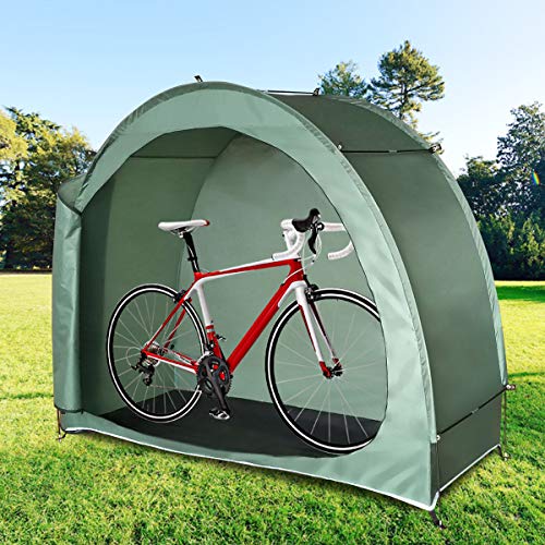 H&ZT Bike Cover Storage Tent Tricycle Cover Storage Shed Tent, Durable Polyester Waterproof Anti-Dust