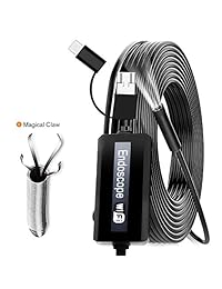 IPS IP Smart USB Endoscopio Impermeable WIFI 2.0 MP Semirrígido Cámara de inspección endoscopio inalámbrico USB Borescopio Tipo C Snake Cámara Android OTG USB c Flexible Grabber