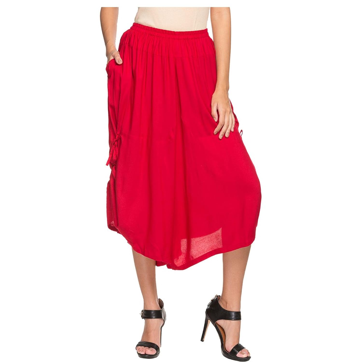haute curry by shoppers stop womens solid culottes