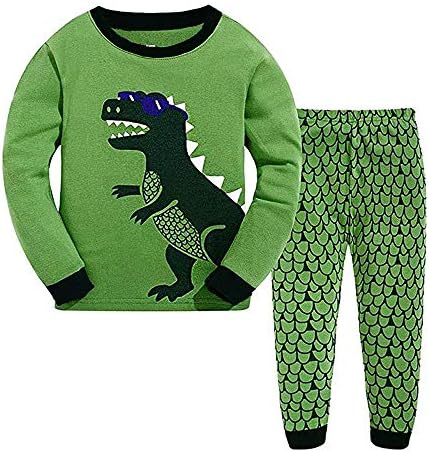 Children Kids Dinosaur Car Boys Pajamas Sets Baby Pjs Sleepwear T Shirt & Shorts Pants Pyjamas Sets Nightwear Outfit