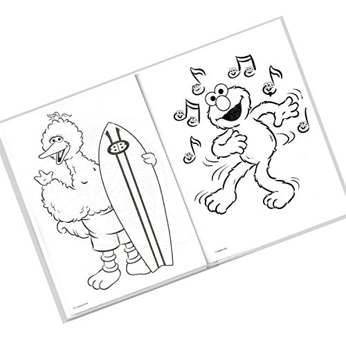 Sesame Street Elmo Coloring Book with Sesame Street Stickers Bundle