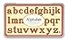 Cavallini Rubber Stamps Alphabet (Lowercase), Assorted with Ink Pad