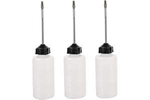 Housoutil 3pcs Sewing Machine Oil Bottle Iron Nozzle and Cap Set for Household Clothes Sewing Machines