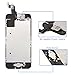 IbayeLCD Display Touch Screen Digitizer Glass Lens Assembly Camera and Home Button Repair Replacement with Tools for iPhone 5C Black