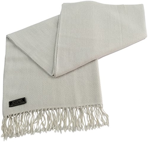Off White High Grade 100% Cashmere Shawl Scarf Wrap Hand Made from Nepal NEW
