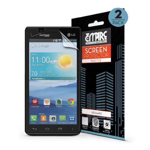 Lucid 2 Screen Protectors, EMPIRE Premium MATTE Anti-Glare Screen Protectors for LG Lucid 2 VS870 - 2 Pack