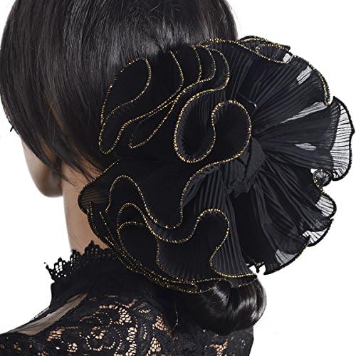 Wimdream Large Hair Claw clamp Jaw Clip accessories Headwear F807 (F808-Black)