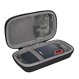 co2crea Hard Travel Case for SanDisk 250GB / 500GB / 1TB Extreme Portable SSD SDSSDE60 (Black Case)