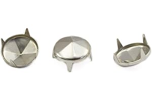 Allstarco Silver Diamond Bedazzler Refill Studs Non Rusting Nailheads Fabric Garment Embelishments - 100 Pieces (Size 20, Diamond/Silver)