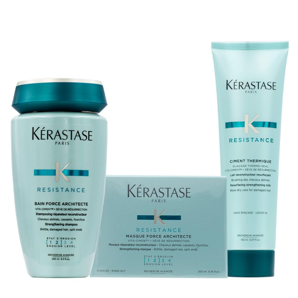 Kerastase Résistance Bain Force Architecte 250ml Mask 200ml Thermique 150ml