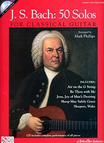 J.S. Bach: 50 Solos for Classical Guitar (Book/Online Audio)