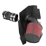 Black-Coated Aluminum Cold Air Intake Pipe+Heat Shield+Red Filter for Nissan Frontier Xterra 3.3L V6 99-03