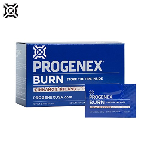 PROGENEX® Burn | Fat Burner & Metabolism Booster | Stimulant-Free Energy for Enhanced Endurance | Sports Performance Supplement for Men and Women | 30 Individual Serving Packets (Cinnamon Inferno)