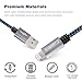 Cablex 3Pack 6ft Nylon Braided Lightning to USB Syncing and Charging Cable Cord Fully Compatible with iPhone 7/7 Plus/ 6/6 Plus/ 6s/ 6s Plus /5/5s/SE iPad/iPod/Beats Pill+ and More(Black&Blue)