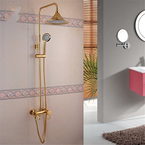 Rain shower Full brass shower showerhead set | Yuhua sprinkling | Titanium Gold Lift Shower set | rain shower shower | Shower system | shower with mixer tap | Shower tap | Shower set with rain shower | Rain shower set with rain shower head