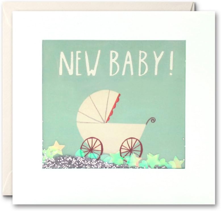 James Ellis - New Baby Pram Shakies Card - PS2286