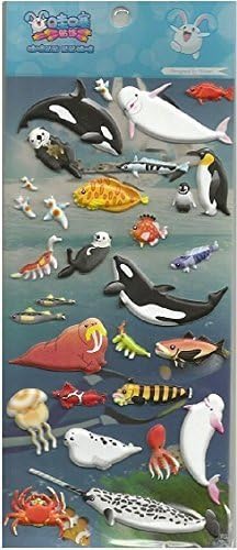 Large Puffy Stickers - Sealife