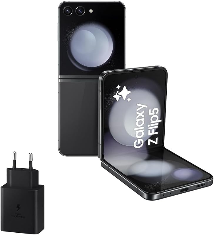 Galaxy Z Flip5, 512 GB + Cargador 45W - Teléfono Móvil Plegable con IA, Smartphone Android Libre, 8GB de RAM, Diseño Plegable, Gris (Versión Española) — foto 1 de 8