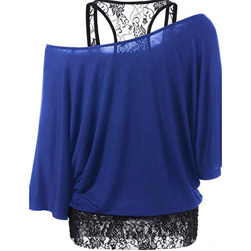 aashish garments black net inner with blue crepe women top