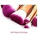 Mermaid Makeup Brush Set Iskas 10pcs Make Up Brushes Kit Soft Nylon Bristles Foundation Blending Blush Concealer Cosmetics Beauty Tools - Multicolor Gradient