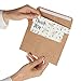 Juvale 100 Pack, Size A6 Brown Kraft Paper Envelopes - Retro Style, Self Sealing Adhesive Stationery - for General, Office, Home Use - 6.5 X 4.75 Inches (16,5 cm x 12 cm)