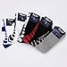 [5 Pairs]Men's Sports Socks Basketball Football Athletic Crew by JiYe, Assorted Colors, Shoe Size:Mens 6-10 Womens 7-11