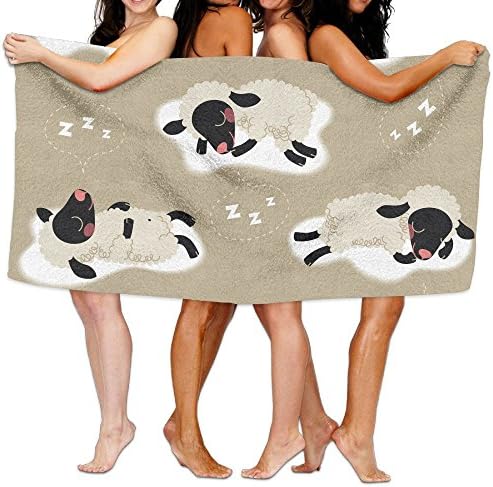 Unisex Sheep Beach Towels Washcloths Bath Towels For Teen Girls Adults Travel Towel Pool And Gym Use 31x51 Inches